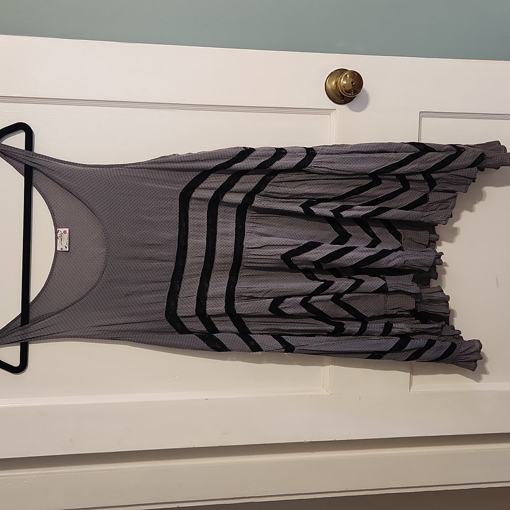 NWOT Free People Voile and Lace Trapeze Slip Dress